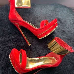 Red High heel shoes